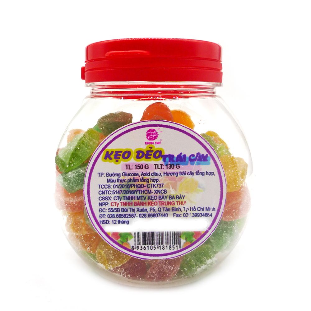 Kẹo Dẻo (Trái Cây) Trung Thư (150g)