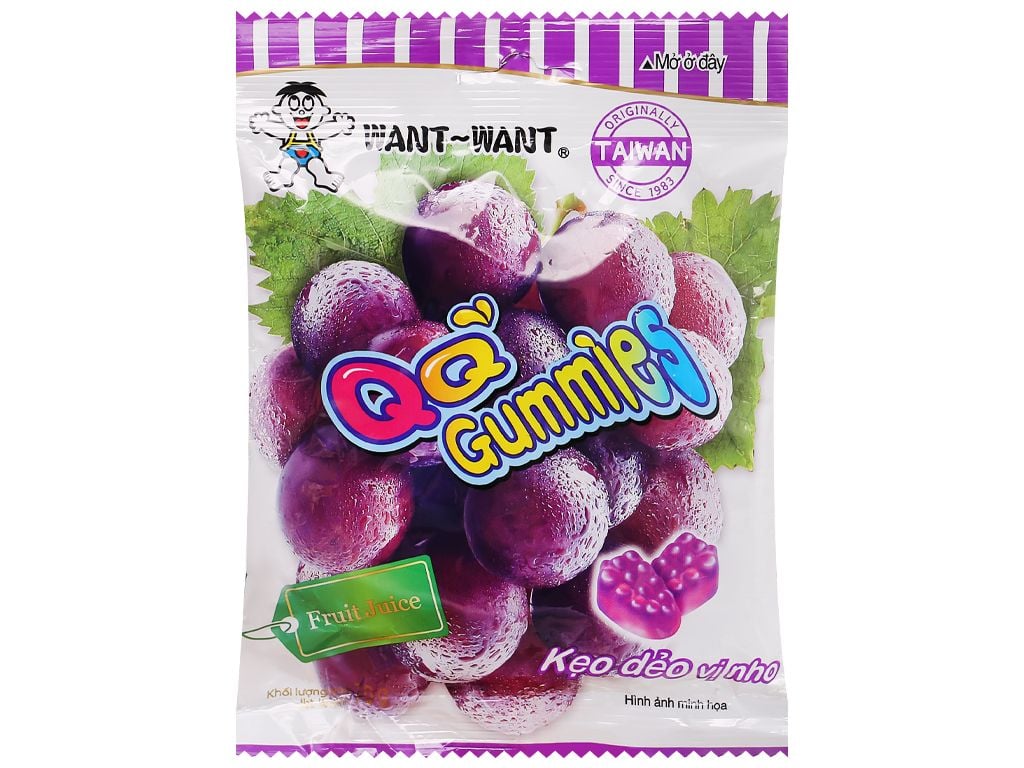 Kẹo Dẻo Want Want QQ Gummies Nho 70g