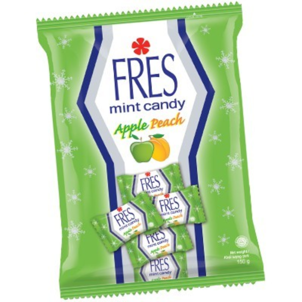Kẹo Fres Mint Apple Peach (150g)
