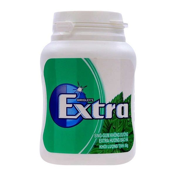 Kẹo Gum Không Đường Extra Xylitol Wrigley's Hương Bạc Hà (56g)