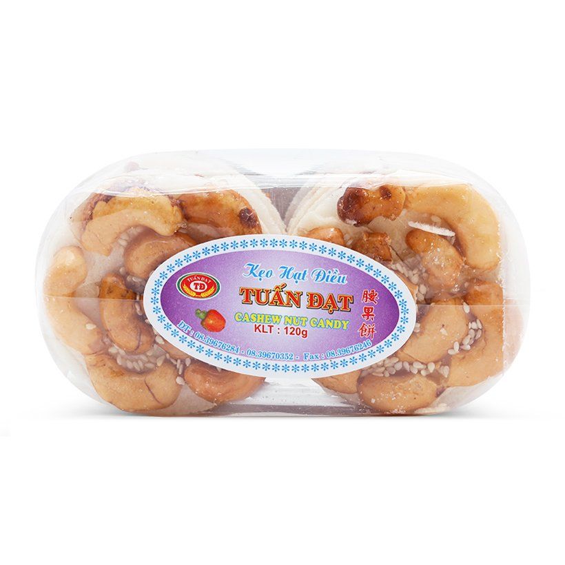 Kẹo Hạt Điều Tuấn Đạt (120g)