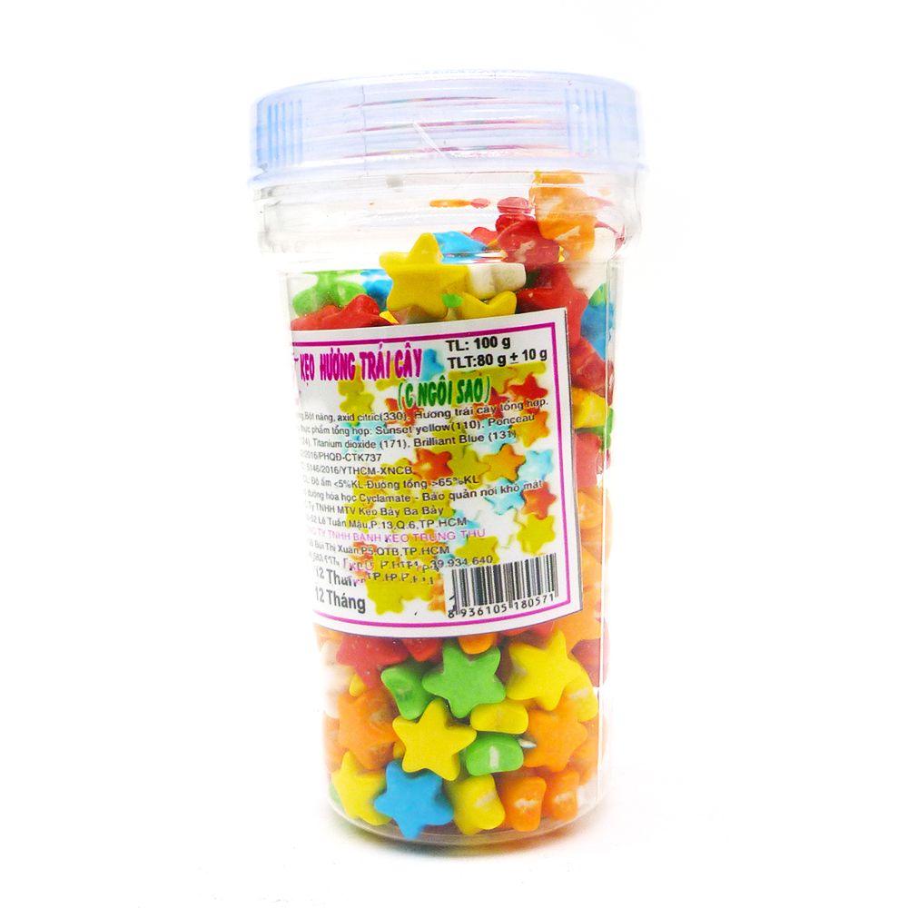 Kẹo Hương Trái Cây (C Ngôi Sao) Hộp Cao Trung Thư (100g)