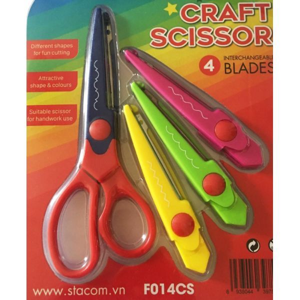 F014CS Kéo cắt giấy thay lưỡi (4 lưỡi dao)