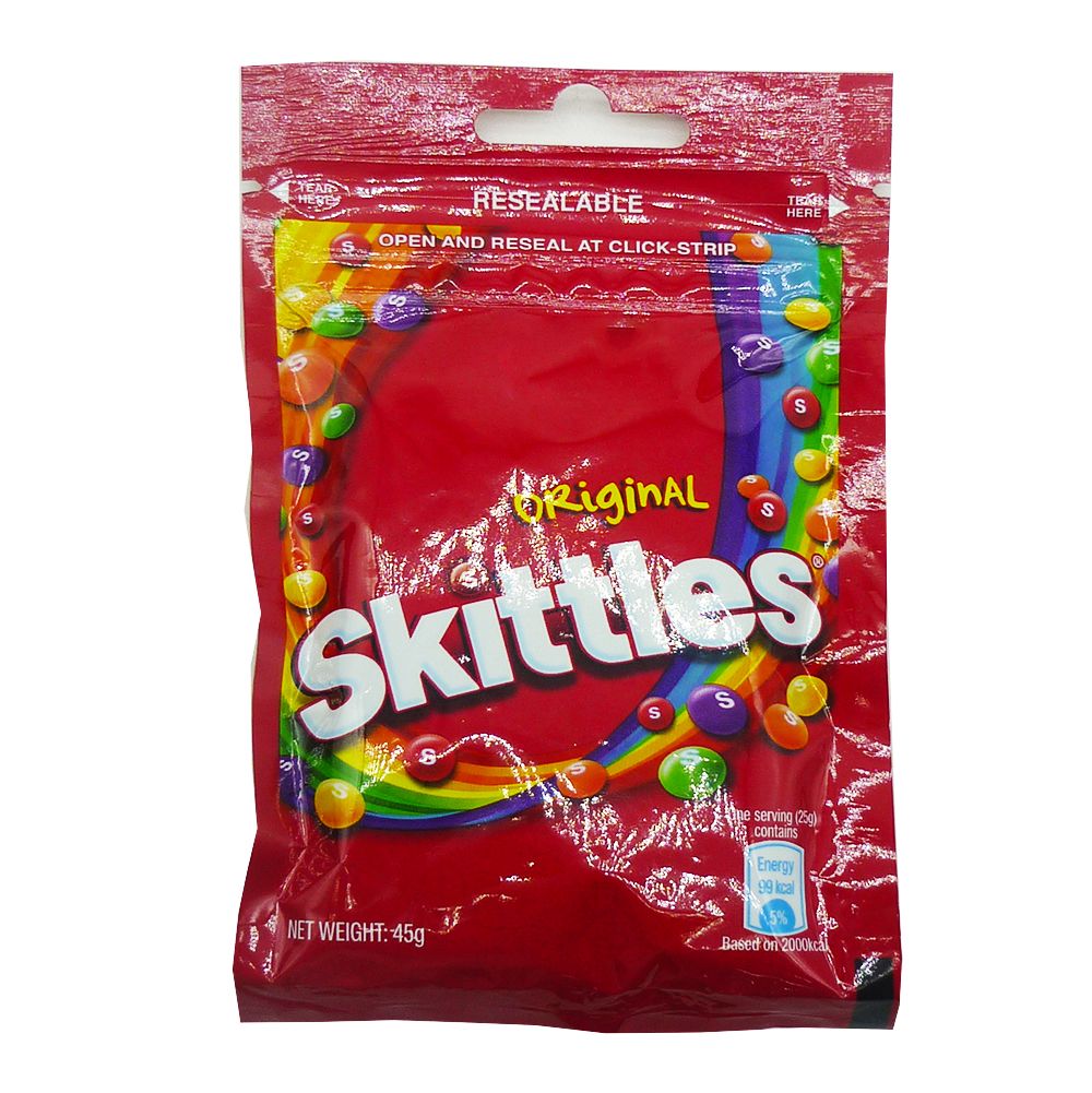 Kẹo trái cây skittles gói 45g
