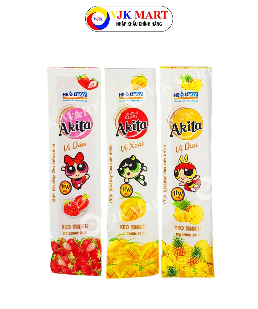 Kẹo thạch trái cây dài AKITA (320g)