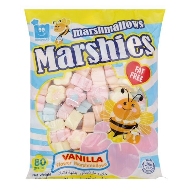 Kẹo Xốp Marshies Hương Vani Flower Marshmallows (80g)