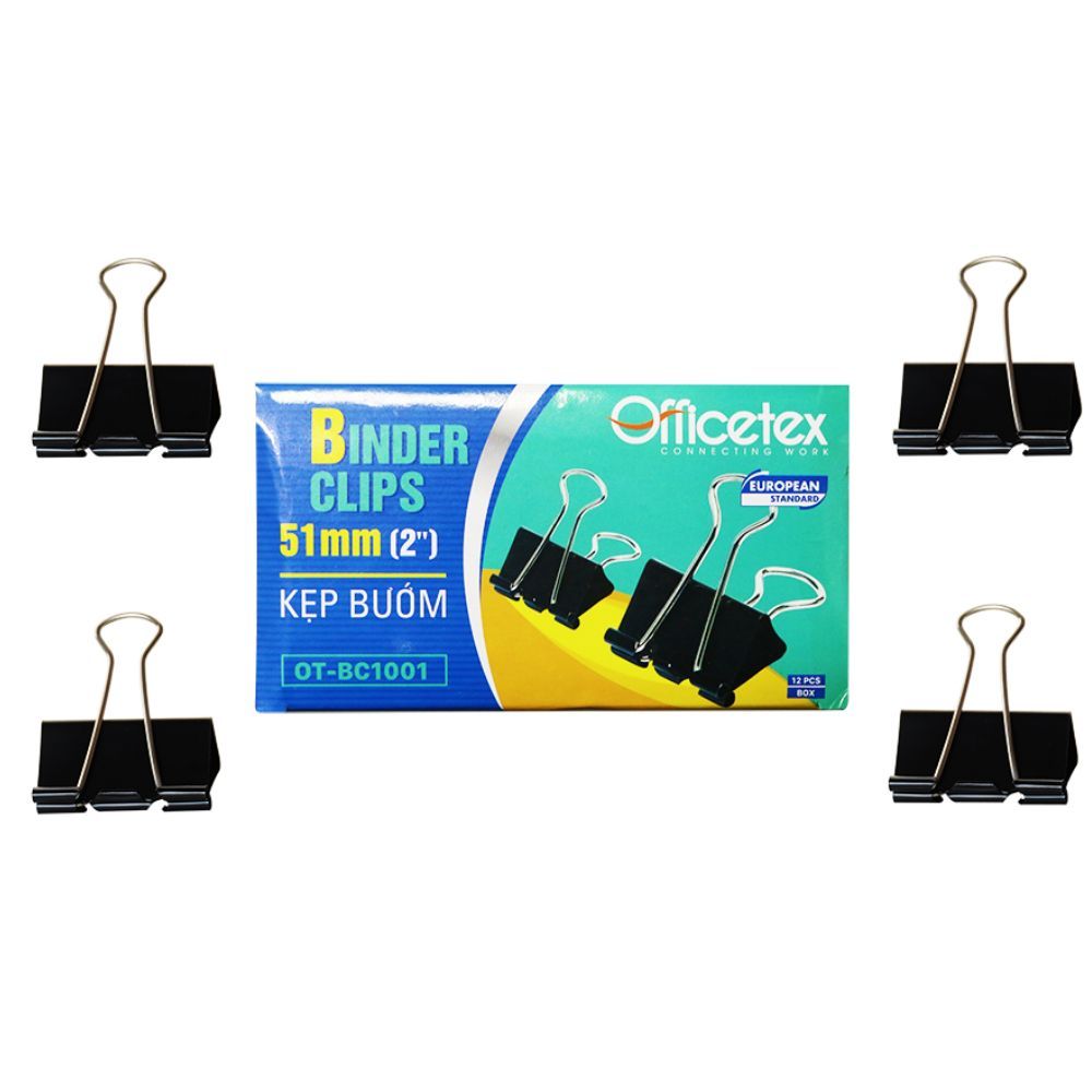 Kẹp Bướm Officetex OT-BC1001 (12 Cái/Hộp)