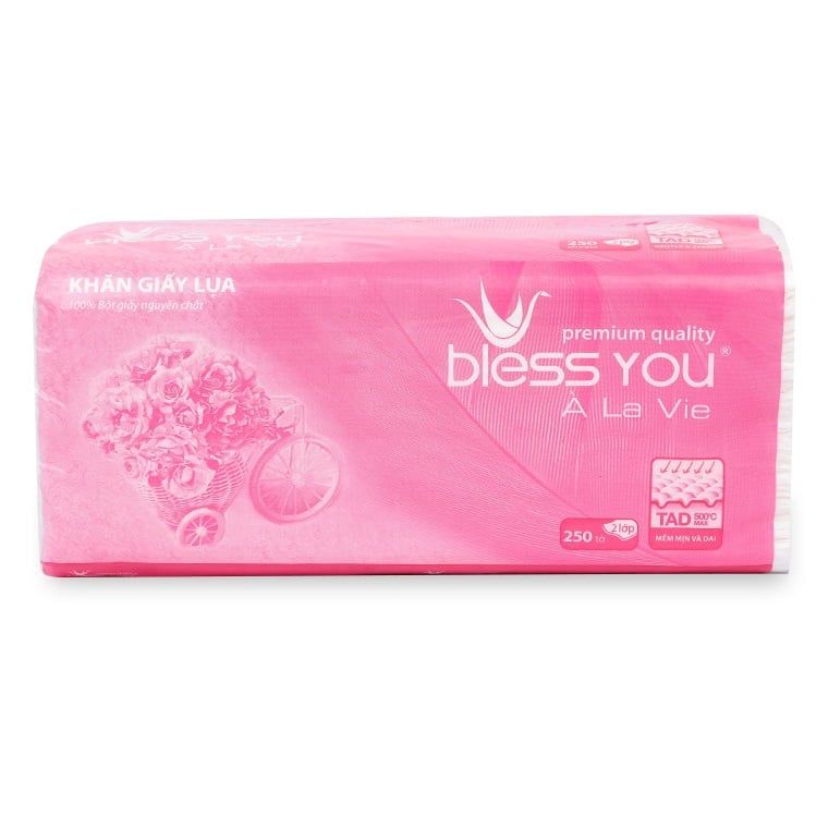 Khăn Giấy Lụa Bless You À La Vie (250 Tờ)