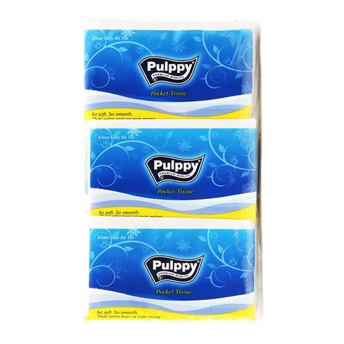  Khăn Giấy Bỏ Túi Pulppy (Lốc 6 Gói) 