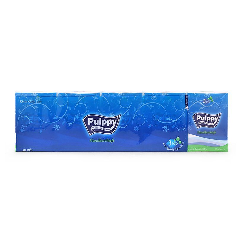 Khăn Giấy Lụa Pulppy (Lốc 10 Gói)