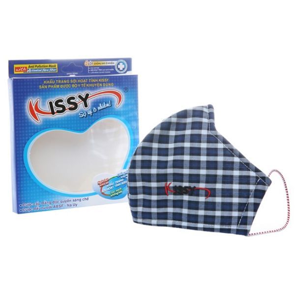 Khẩu Trang Kissy Sợi Hoạt Tính Size L