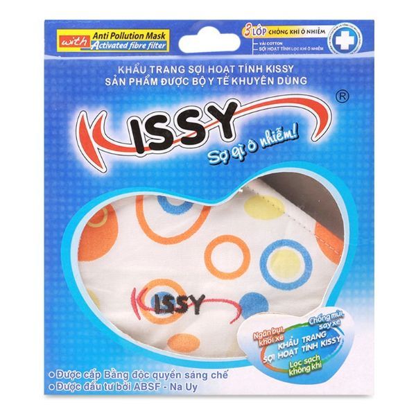 Khẩu Trang Kissy Sợi Hoạt Tính Size M