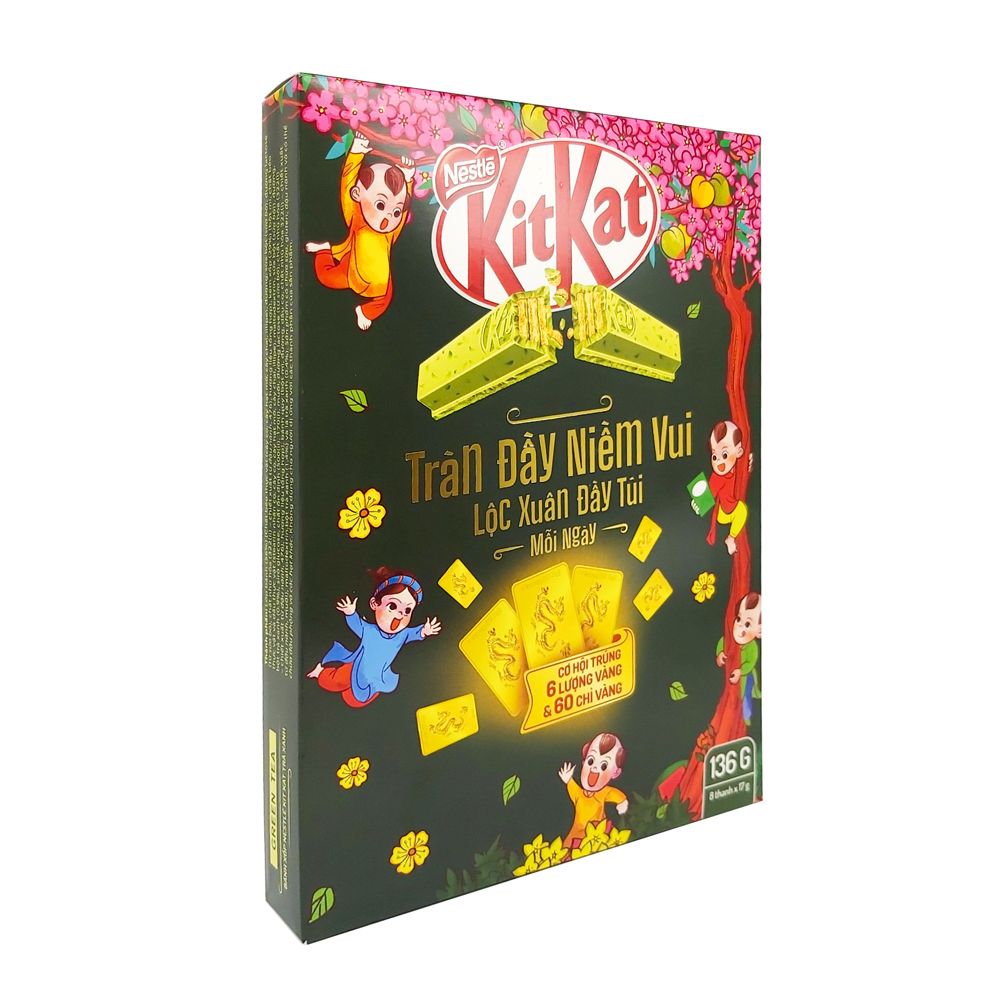 Kit Kat Trà Xanh SB 8+2 - 170gr