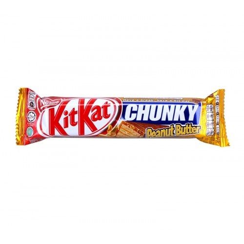 Bánh Xốp Phủ Sôcôla Nestlé Kitkat Chunky - Bơ Đậu Phộng (38g)