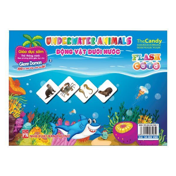 Flashcard Dạy Trẻ Theo Phương Pháp Glenn Doman - Động Vật Dưới Nước