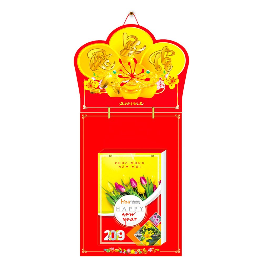 Lịch Siêu Đại Lỡ Hoa Và Cảm Hứng Cuộc Sống - Kỷ Hợi 2019 ( Có Hộp)