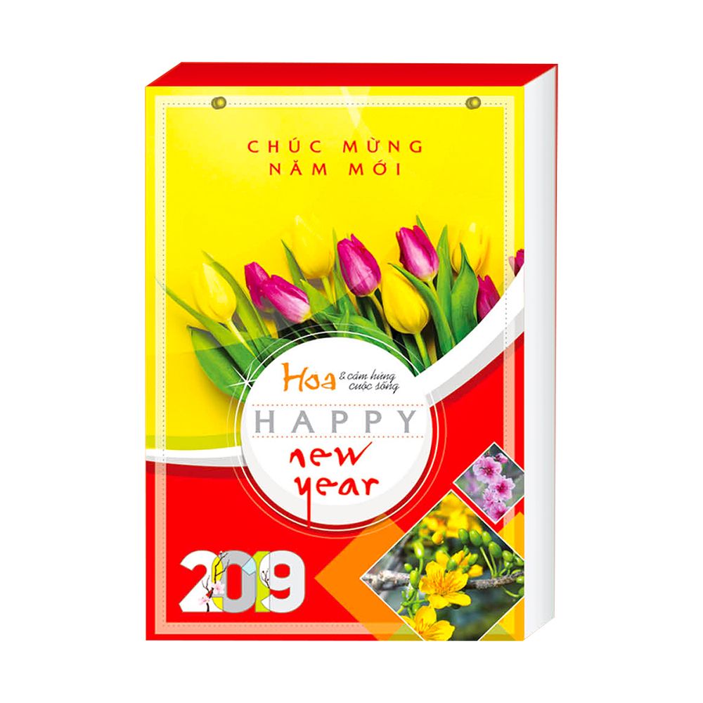 Lịch Siêu Đại Lỡ Hoa Và Cảm Hứng Cuộc Sống - Kỷ Hợi 2019 ( Có Hộp)
