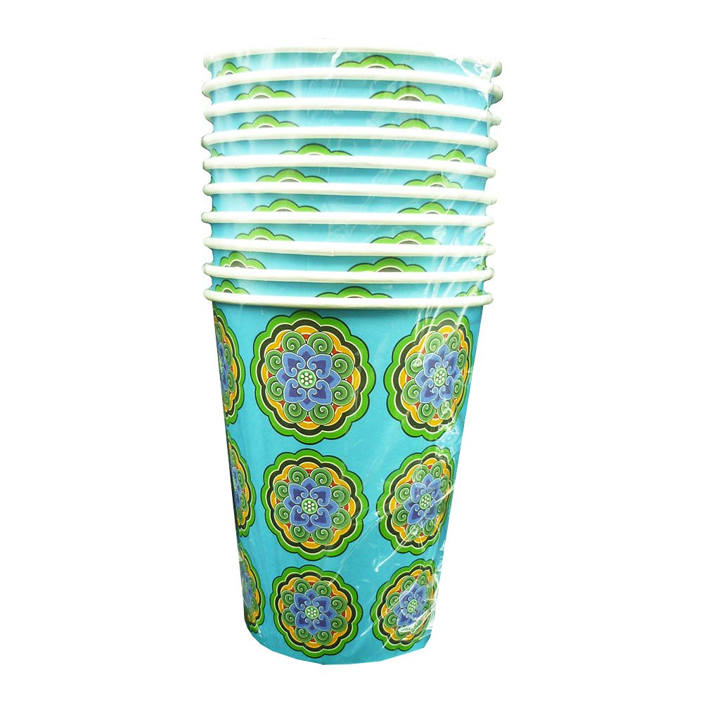 Lốc 10 Ly Giấy In Hoa (12ozMM)