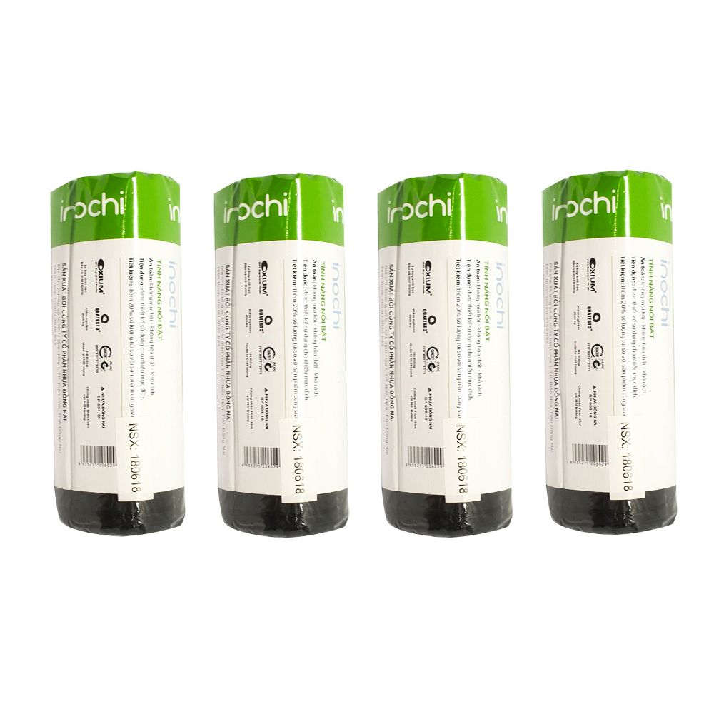 Lốc 4 Túi Rác Tiện Dụng Inochi Size L (19 Túi)