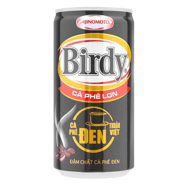 Lon Cà Phê Đen Birdy 170ml