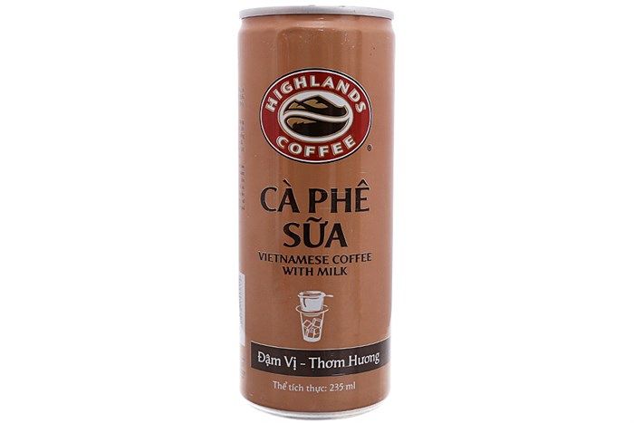 Lon Cà Phê Sữa Highlands Coffee 235ML