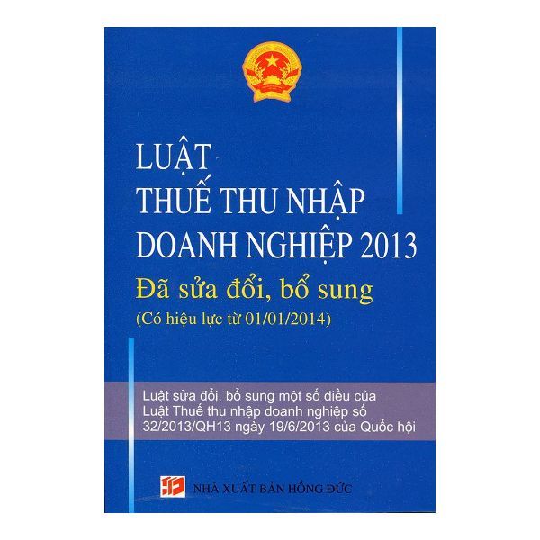 Luật Thuế Thu Nhập Doanh Nghiệp 2013