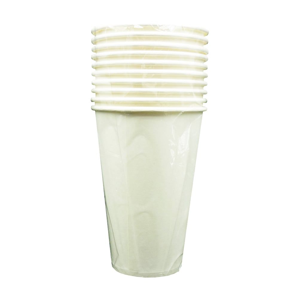 Ly giấy trắng trơn 12oz