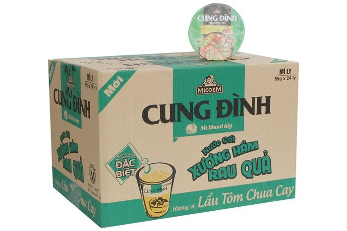 Mì Ly Khoai Tây Cung Đình Lẩu Tôm Chua Cay (65g)