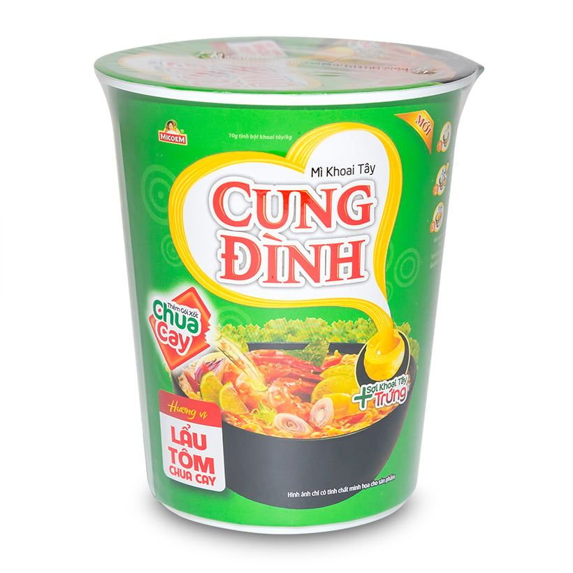 Mì Ly Khoai Tây Cung Đình Lẩu Tôm Chua Cay (65g)