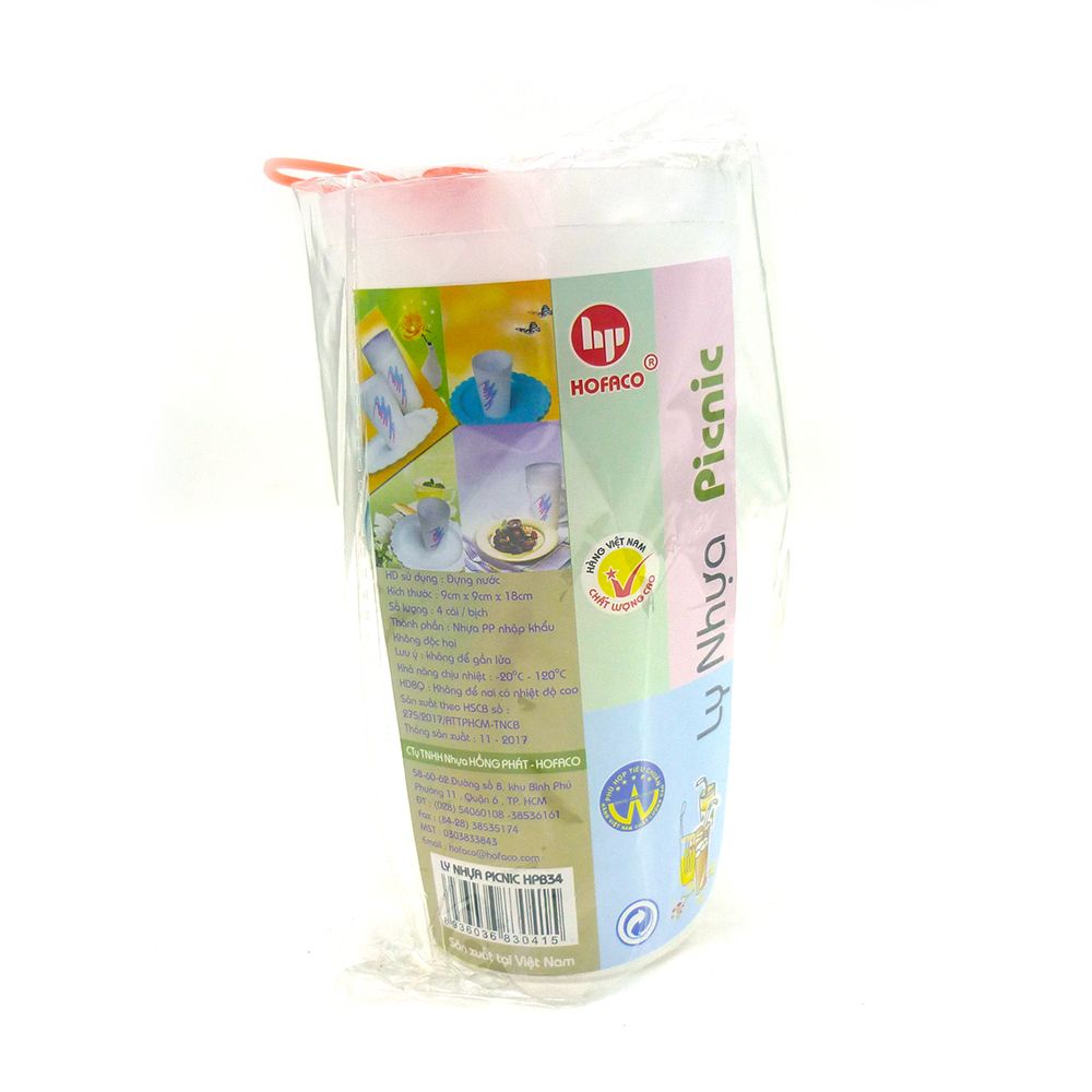 Ly Nhựa Picnic PB34 Hofaco