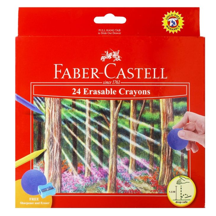 Bút Sáp Màu Có Thể Tẩy Được Faber-Castell - 24 Màu