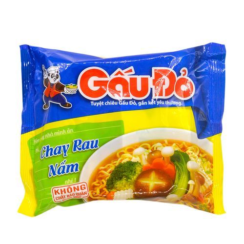 Mì Gấu Đỏ Chay Rau Nấm ( 63g )