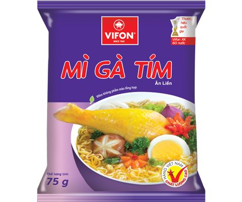 Mì Gà Tím Ăn Liền Vifon (75g)