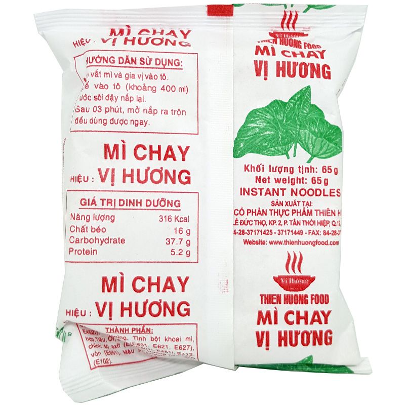 Mì Giấy Chay Vị Hương (65g)