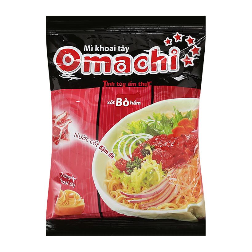 Mì Khoai Tây Omachi Xốt Bò Hầm (80g)