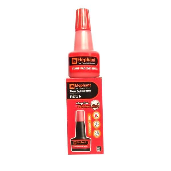 Mực Dấu Elephant - Màu Đỏ (30ml)