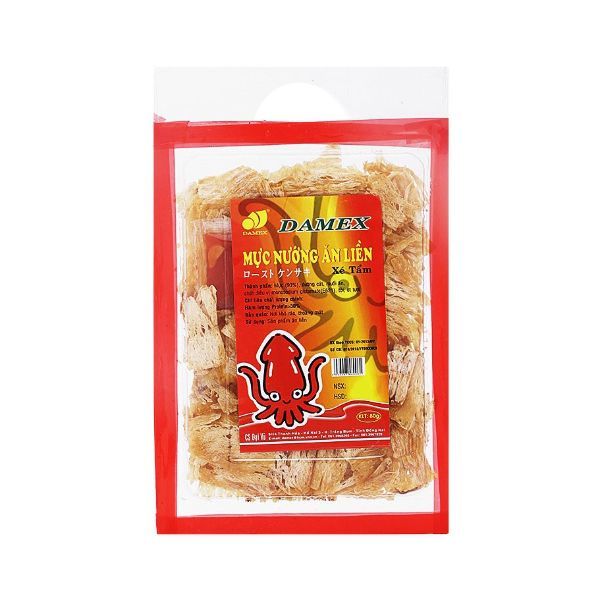 Mực Nướng Ăn Liền Damex (80g)