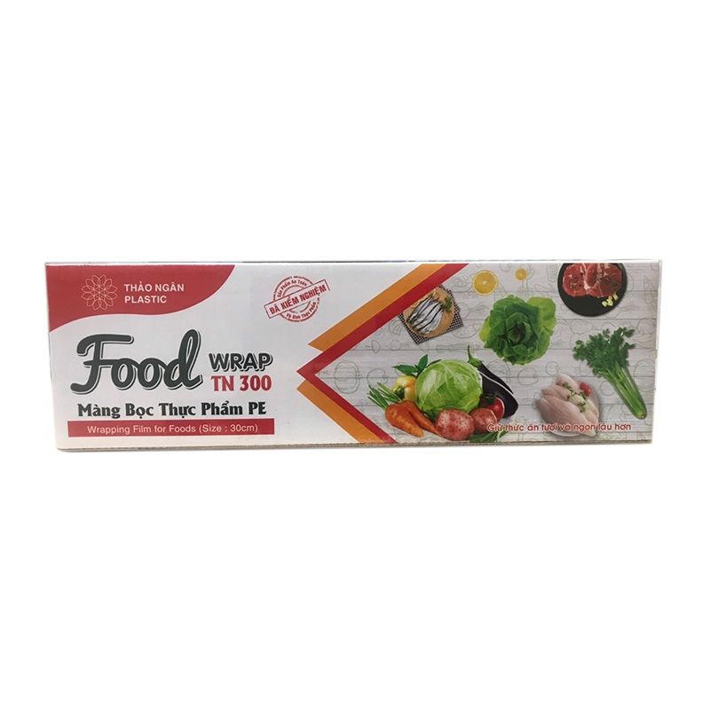 Màng Bọc Thực Phẩm PE - Food Wrap TN300 - Thảo Ngân Plastic - Size 30cm