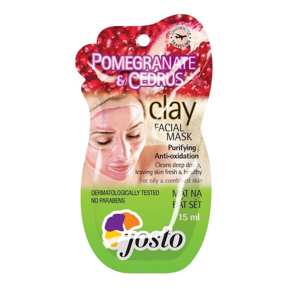 Mặt Nạ Đất Sét Đỏ Và Lựu Josto (15ml)