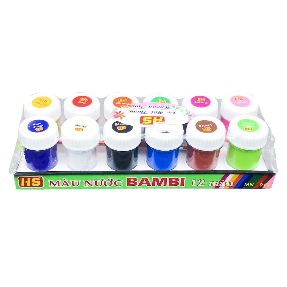 Màu Nước Bambi 12 Màu MN-014