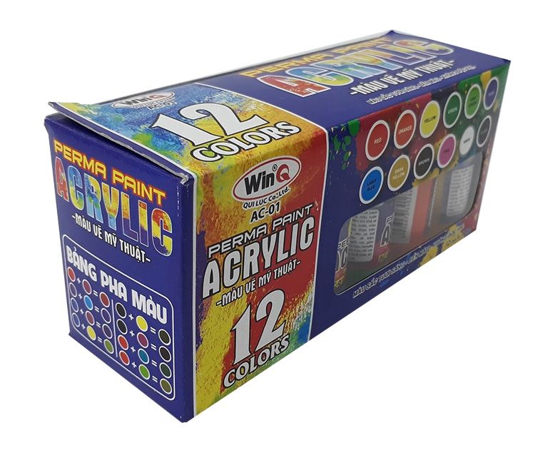 Màu Acrylic WinQ AC-01 - 12 Màu - 30 ML