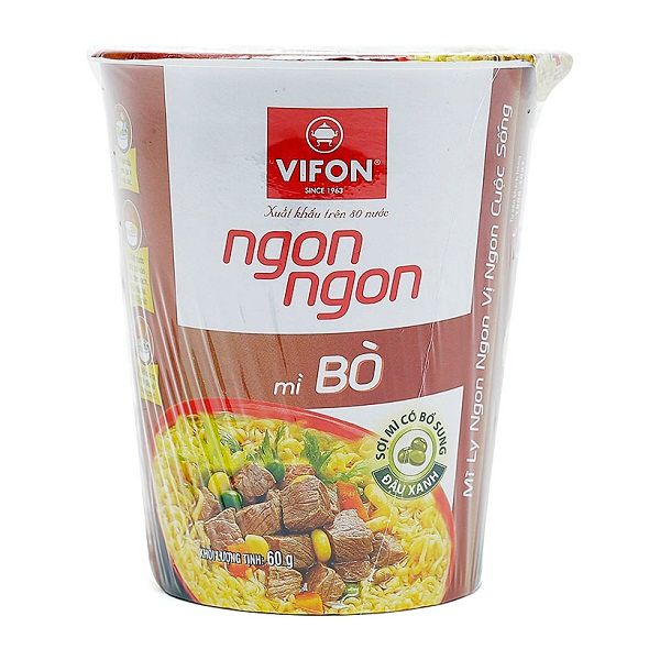 Mì Ly Ngon Ngon Vị Bò 60g