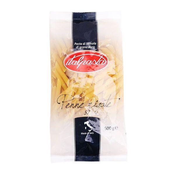 Mì Ống Nhỏ Penne Rigate Italpasta Số 57 (500g)