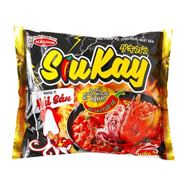 Mì Siukay Hải Sản 128gr*24