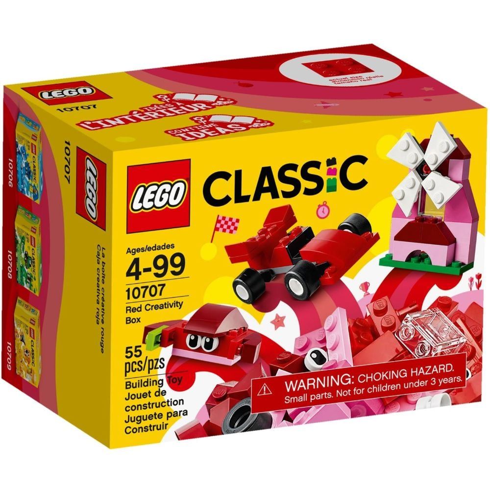 Mô Hình Lego Classic - Lắp Ráp Classic Màu Đỏ 10707 (55 Mảnh Ghép)