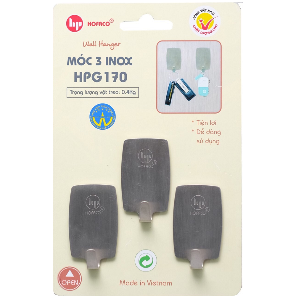 Móc 3 Inox Hofaco HPG170