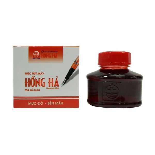  Mực Bút Máy Hồng Hà 3434 (Mực Đỏ) 