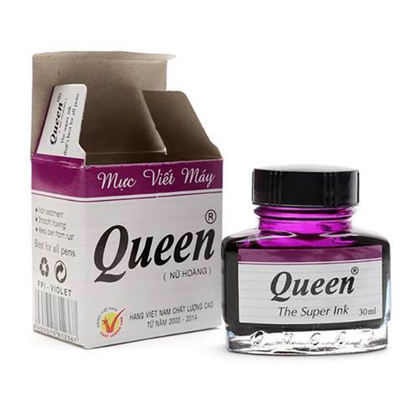 Mực viết máy Queen-TÍM*12