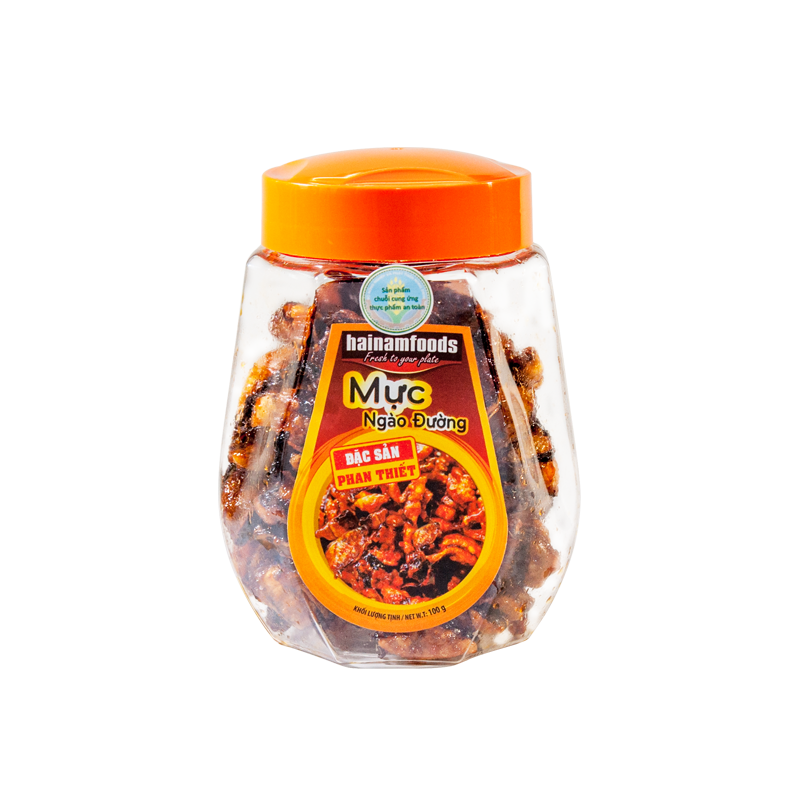 Mực Ngào Đường - HaiNamFoods - Hủ 100g