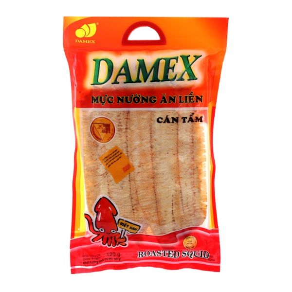 Mực nướng ăn liền cán tẩm Damex 90gr